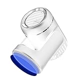 HSWOYEA Tragbare Autoheizung, 12 V, 2-in-1, Heiz- und Kühlventilator, elektrische Autoheizung, Defroster mit 360-Grad-Drehsockel, Windschutzscheiben-Defogger/Weiß