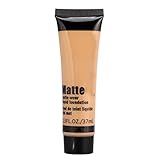 Smooth Makeup Base Face Liquid Foundation, Liquid Makeup Base Natural Coverage for Whitening Moisturizing, Matte Wear Concealer Sun Block Cream 37ml (04)