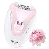 Epilierer für frauen, Gesichtsepilierer Damen, kabelloser elektrischer Epilierer für Gesichts- und Körperhaarentferner, Epilierer mit LED-Licht für Frauen, Gesicht, Körper, Achselhöhle, Bikini, Bein