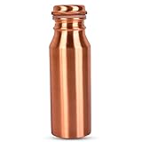Zap Impex Handgefertigte Kupferwasserflasche (350 ml) – Ayurveda Kupferflasche (Schmucklos)