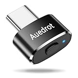 AUEDROT Mouse Jiggler USB-C Maus Jiggler Nicht Nachweisbar, Metall Mouse Mover Automatischer Mausbeweger mit Schaltertaste, Maus Beweger für Home Office, Plug & Play, Hält PC/Laptop Wach, Schwarz
