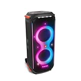 JBL PartyBox 710 - Schwarz – Trag - und rollbarer Bluetooth Party-Lautsprecher mit Lichteffekten – Spritzwassergeschützte, mobile Musikbox