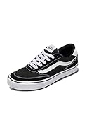 Vans Herren Brooklyn Ls Sneaker, Suede/Canvas Black/White, 43 EU