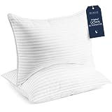 Beckham Luxury Linens Kopfkissen 50x90 cm - 2er Kissen Set für Rücken- und Bauchschläfer, Seitenschläfer - Kühlendes Gelkissen aus Daunen-Alternative