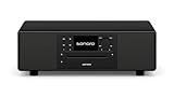 sonoro Prestige Kompaktanlage mit CD Player, Bluetooth und Internetradio (UKW, WLAN, DAB Plus, Spotify, Deezer) Matt Schwarz