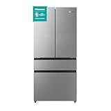 Hisense RF540N4SBI2 French Door Kühl-Gefrierkombination/ NoFrostPlus/ Inverter-Kompressor/ ConvertActive/ CrispZone/ 181,7 cm/ Kühlteil 302 l/ Gefrierteil 178 l/ 40 dB/ 310 kWh/ Jahr/ Inox-Look