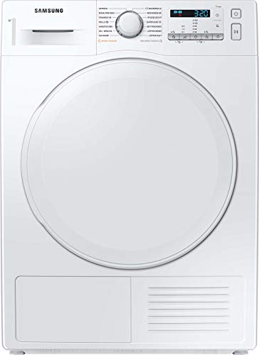 Samsung DV8FTA220DW/EG Wärmepumpentrockner, 8 kg, Diamond Pflegetrommel, Knitterschutz, Komfort 2-in-1 Filter und Optimal Dry, Weiß
