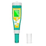 pH Messgerät Wasser, Pool Salzmessgerät, Upgrade pH und Orp Tester, Präzise ​​Gleichbleibende Poolwasserwerte für pH, Salzgehalt, ORP, TDS, EC, Temperatur, PPM EC Meter für Hydrokultur, Aquarien, Pool