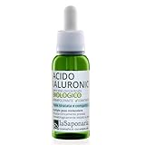 La Saponaria Hyaluronsäure Serum, Anti-Aging, Feuchtigkeit, Feuchtigkeitscreme, Für alle Hauttypen, Falten & feine Linien, Volumen, Natürlich, Vegan, Tierversuchsfrei, Recycelte Verpackung, Bio, 30ml