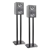 Duronic SPS1022 60 Lautsprecherständer | 60 cm hoher Ständer für Lautsprecher und Boxen bis 5 kg | 2er-Set Universal Boxenständer aus Metall | HiFi Monitor Stative | Heimkino Surround Sound