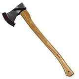 Xforst Forstaxt Axt Spaltaxt UW12, mit Stiel aus Hickoryholz 70 cm und 1,65 kg polierte Schneide aus Kohlenstoffstahl.