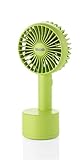 Unold 86636 Handventilator Breezy Swing Grün - Green, 4 Watt, 5-stufiger Geschwindigkeitsregelung, 120° Oszillation, bis zu 8 Std. Akkubetrieb, LED-Kontrollleuchte, inkl. USB- Ladekabel
