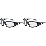 Bollé Safety BOLTRACPSI „Tracker“ Schutzbrille mit klaren Gläsern, Einheitsgröße Schwarz