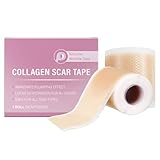 Silikon Narbenpflaster, Silikonpflaster gegen Falten, 1 Roller Kollagen Silikon Narbenband für Gesicht Falten, Silikonpflaster Für Narben, Silicone Scar Tape gegen Wrinkles Silikonblätter in Farbbox