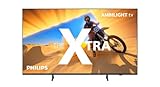 Philips Ambilight The Xtra 65PML9009 4K Quantum Dot MiniLED Smart TV - 65-Zoll Display mit P5 Perfect Picture Engine Ultra HD, Titan OS, Dolby Vision und Dolby Atmos Sound - Anthrazitgrau