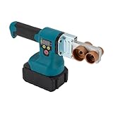 Rohr Schweißgerät 280W DC 21V Wasserrohr-Schweißgerät 32-608°F Rohrschweißgerät mit Digitalanzeige Muffenschweißgerät Kunststoff Handschweißgerät Rohrschweißgerät zum Schweißen von PP, PE, PPR, PB, PP