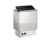 OUTFYT 3kw 4,5kw 6kw 9kw Edelstahl-Sauna-Ofen-Sauna-Heizung mit äußerer oder Inner-Sauna-Controller for Dusche Dampfbad, Hohe Temperaturen Widerstehen(6KW,IC)