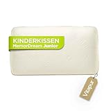 VITAPUR MemoDream Junior Kid's Kissen, Memory-Schaum, hypoallergen, weich, waschbar, Zertifiziert nach Ökotex-100, ab 3 Jahren, 30 x 50 x 9 cm