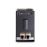 Melitta Caffeo Solo - Kaffeevollautomat - 2-Tassen Funktion - verstellbarer Kaffeeauslauf - 3-stufig einstellbare Kaffeestärke - Pure Black (E950-322)