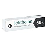 Ichtholan® 50% - entzündungshemmende, antibakterielle, Zugsalbe,Zur Anwendung auf der Haut, bei eitrigen Hautentzündungen wie Abszessen und Furunkeln,Gele, Balsam, 25 g