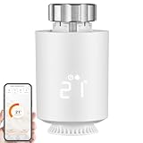 Smartes Thermostat Heizung Zigbee Smartphone steuerbar Heizkörperthermostat Heizungssteuerung Digitales Thermostat Amazon Alexa & Google Assistant kompatibel Energiesparend WLAN Heizungsregler