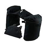 Milageto Satteltasche für Pferde, Horntasche, Sattelhorntaschen-Set, Reitsport, tragbar, vielseitig, Knaufhorntaschen, Trail-REIT-Satteltaschen, Schwarz