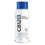 CB12 Mundspülung: Mundwasser mit Zinkacetat & Chlorhexidin gegen schlechten Atem & Mundgeruch für 12 Stunden, Geschmack Minze, alkoholfrei, 250 ml