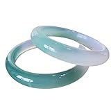 Yvessvi Echtes Speckstein-Armband, Guilin-Hühnerblut-Jade-Armband, natürlicher Rubin, zur Abwehr des Bösen