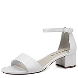 Tamaris Damen Sandaletten, Frauen Sandalen,Freizeitschuhe,offene Schuhe,Strandschuhe,Riemchensandalen,elegant,Sommerschuhe,White MATT,38 EU