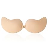 Klebe BH Push Up, Klebe-BH Rückenfrei, Trägerlos Und Unsichtbar, Wiederverwendbarer Sticky Bra, Hautfreundlicher Selbstklebender bh Für Rückenfreie Kleider, Bademode, Abendkleider Und Hochzeitskleider