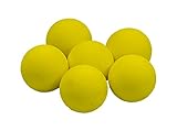 Longridge Schaumstoff-Übungsgolfbälle (6er-Pack) – Gelb
