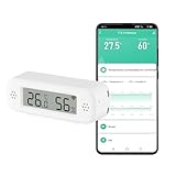 WLAN Hygrometer Temperatursensor, digitaler Mini-Innentemperatur- und Luftfeuchtigkeitssensor, Gewächshaus-Kellerraum-Temperatur- und Luftfeuchtigkeitssensor, App-Fernbedienung - 1 Stück