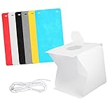 KONTONTY 1 Satz Led Studio Light Box Studio-zubehör Fotografie Kit Mini Fotostudio Fotografie-Tool Zubehör Für Fotostudios Abs Weiß