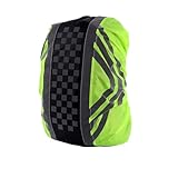 1 x wasserdichte Abdeckung für den Außenbereich, Klettern, Radfahren, Wandern, Rucksack, 20–55 l, Regenschutz, reflektierende Streifen, Staubschutz, L12, One size