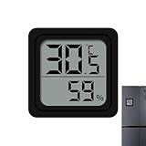 Temperatur- Und Luftfeuchtigkeitsmonitor - Digitales Raumklima-Messgerät für Zuhause - Einfach Ablesbar Tragbarer Sensor für Bad Wohnzimmer Garten Haus Kinderzimmer Garage Terrasse