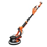 FANTASK 750W Trockenbauschleifer Deckenschleifer Staubsammelsystem, 800-1750 U/min Wandschleifmaschine mit LED-Licht &12 Schleifscheiben