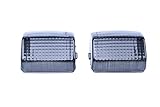 aVDB-moto Paar Blinkerkappe Hinten kompatibel mit HONDA VFR 750 F RC36 1989, CBR 600 F 1987-1990, CBR 600 F / F1 PC25 1991-94, CBR 600 F / F2 PC31 1995-1996, CB 500 PC26 1994-96 (Schwarz Getönt)