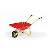 Rolly Toys Kinderschubkarre (Farbe gelb/rot, Gartenschubkarre, Metallschubkarre, Spielzeug für Kinder ab 2,5 Jahren, belastbar bis 25 kg, Gartenwerkzeug für Kinder) 27804