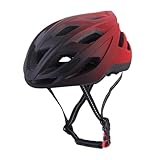 Fahrradhelm Fahrradhelme, Skateboardhelme, Verstellbare Passform, Outdoor-Rennhelm, Kopfumfang 57–62 cm Fahrrad Helm(Rood)