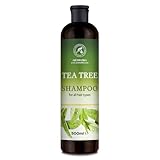 Teebaumöl Shampoo 480ml - Teebaumöl & Stachelbeeren & Rosmarin - Tiefenreinigung - Anti Dandruff & Trockene Kopfhaut für Haarwachstum und Volumen - Sulfatfreies Shampoo