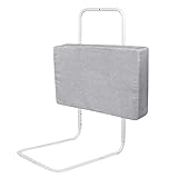 HENGMEI Bettgitter Bettschutzgitter 60cm Bettgitter Höhenverstellbar Rausfallschutz Absturzsicheres, 40-60cm Verstellbares Seitenschutz, Leinengrau