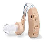Beurer HA 20 Hörgeräuschverstärker mit ergonomischer Passform hinter dem Ohr, individuelle Anpassung an den Gehörgang, Lautstärke stufenlos regelbar