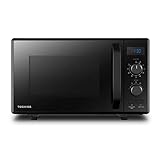 Toshiba MW2-AG23PF(BK) Mikrowelle / 3-in-1 Mikrowelle mit Grill & Kombi-Funktion /Freistehend / 23L / 900W / 1000W Grill/energiesparender ECO-Funktion/Drehteller mit Positionsspeicher/Schwarz