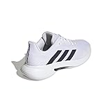 adidas Herren CourtJam Control Tennis Shoes Tennisschuh, FTWR White/Team Navy Blue/FTWR White, 43 1/3 EU