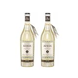 Afros Retsina weiß trocken Kechri 2x 0,75l Flasche | Sparkling | Trockener geharzter Weißwein aus Griechenland | +20ml Jassas Olivenöl