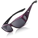 LVIOE Unisex Polarisiert Überzieh-Sonnenbrille, Fit Over Brille für Brillenträger UVA UVB Schutz