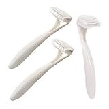 MUCKLILY 3Stücke Rasiermesser für Tragbarer Gesichtshaarschneider und Körperhaarentferner für Haarentfernung von Gesicht Achseln und Intimbereich Kompakt