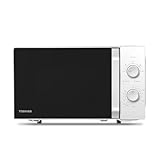 Toshiba MW2-MM20P(WH) Mikrowelle Standard, 20 Liter, 800 W, 5 Leistungsstufen mit praktischer Auftaufunktion, LED-Beleuchtung innen/weiß