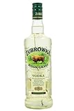 ZUBROWKA BISON GRASS (1 x 700 ml),polnischer Vodka mit der Kraft des Bisons, hell-olivgrüner Polens meistverkaufter Vodka mit Bisongras-Essenz, 37,5 % Alk.