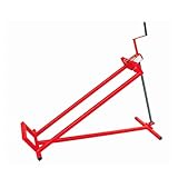 DIVID® Hebevorrichtung Reinigungshilfe für Aufsitzrasenmäher, Traktor Heber bis zu 400Kg, 35 Grad Neigung, Rasentraktorheber, Hebebühne (Rot)